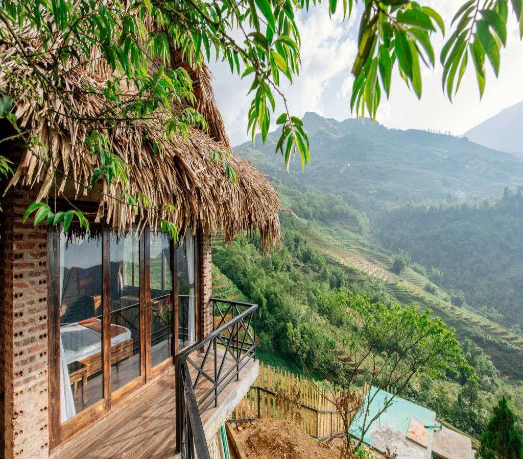 Tường gạch mộc tại Chapa Ecolodge